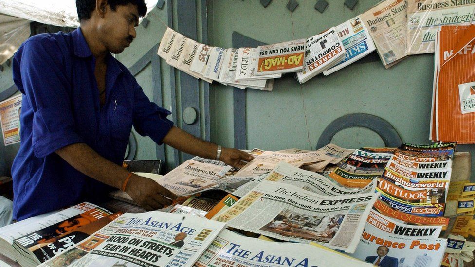 How do the media in India write about the Russian-Ukrainian war?