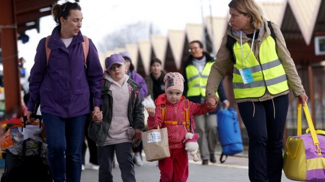 How Russia portrays Ukrainian refugees in its mass media