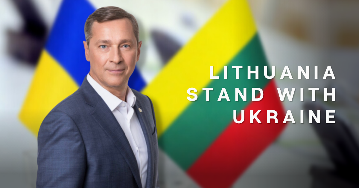 Arturas Zuokas: Lithuanian politician talks about support and the post-war reconstruction of Ukraine