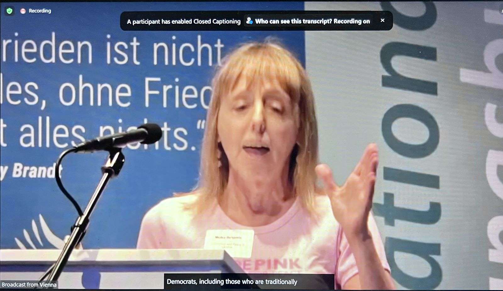 Medea Benjamin, pro-Russian activist