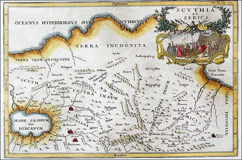 Ancient map of Scythia