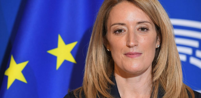 Roberta Metsola was re-elected President of the European Parliament