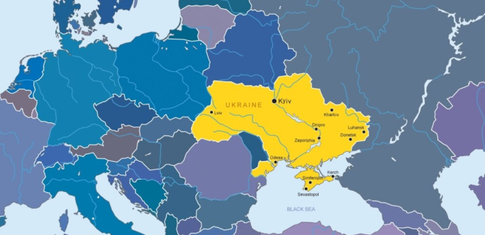 Where is Ukraine on the world map?