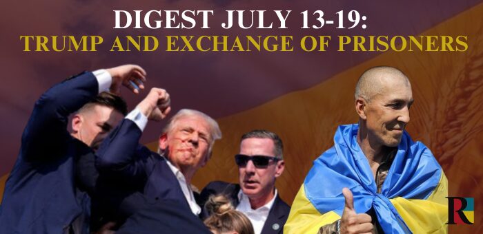July 13-19 digest: assassination attempt on Trump, a prisoner of war exchange, and two new security agreement