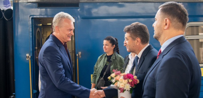 The President of Lithuania and the Prime Minister of Latvia visit Kyiv