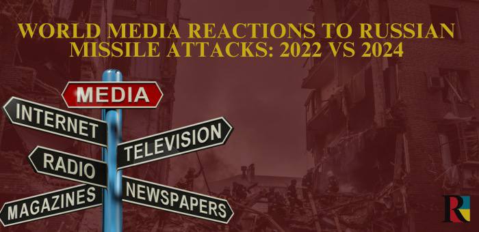 World media reactions to Russian missile attacks: 2022 vs 2024