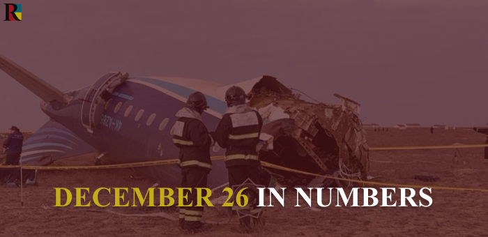 A plane crash in Kazakhstan and 1,530 people escaped from prison in Mozambique – December 26 in numbers