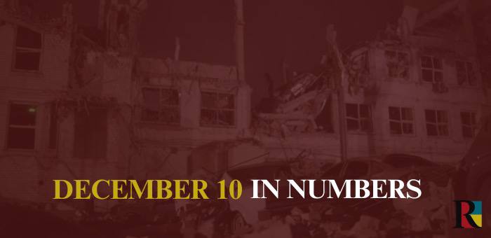 454 million dollars of aid from the World Bank and three dead as a result of a missile strike – December 10 in numbers