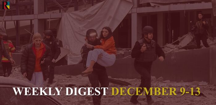 Weekly digest December 9-13: aid to Ukraine and 11 dead as a result of Russian shelling