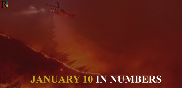 Los Angeles fire and military aid from Canada – January 10 in numbers
