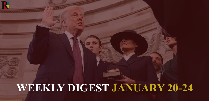 Trump’s inauguration and the execution of six Ukrainian prisoners of war – Weekly Digest for January 20-24