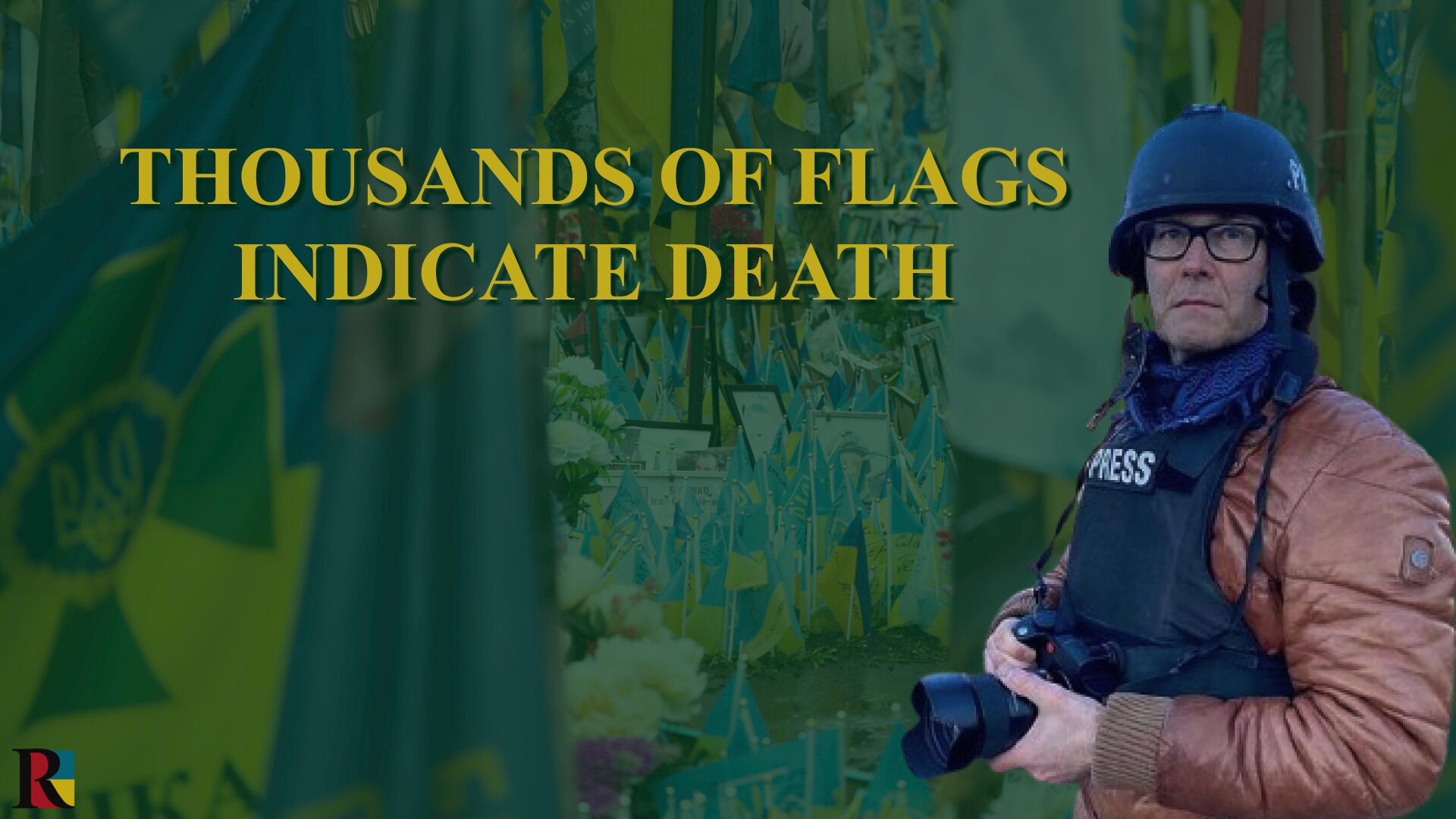 Thousands of flags indicate death