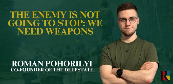 The enemy is not going to stop: we need weapons