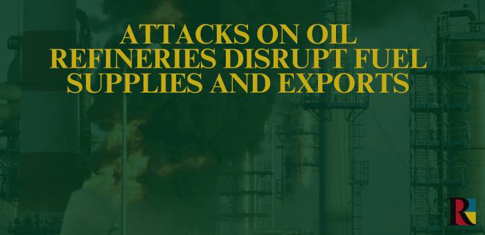 Attacks on Oil Refineries Disrupt Fuel Supplies and Exports