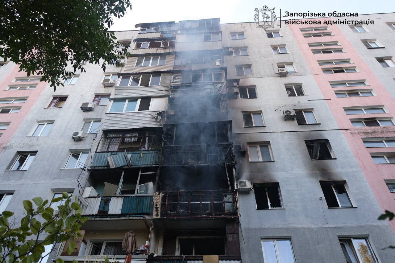 Zaporizhzhia after Russian attack / ZOVA