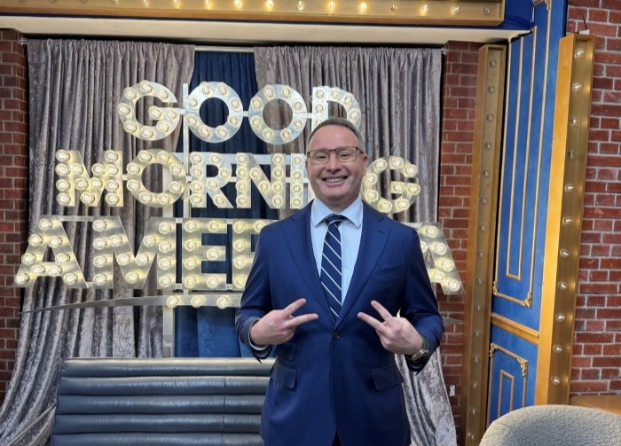 Alexander S. Vindman is depicted while presenting his book on the show