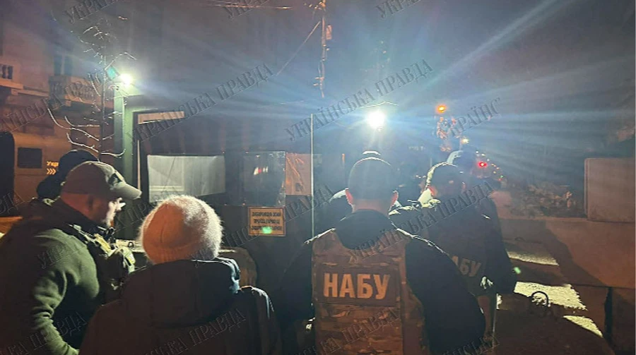 Photo of journalists from the scene / Ukrainska Pravda
