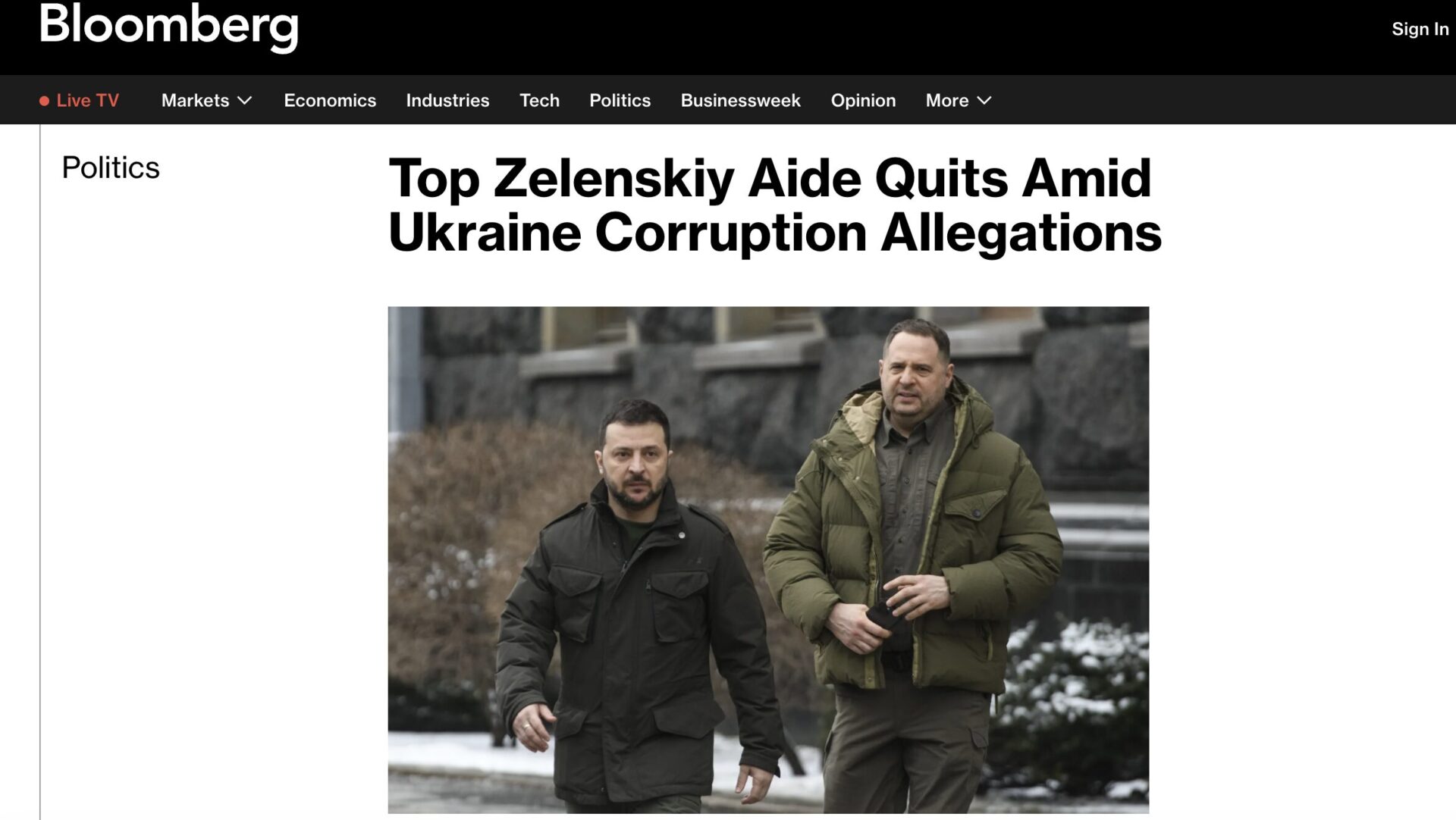 Screenshot of media Bloomberg
