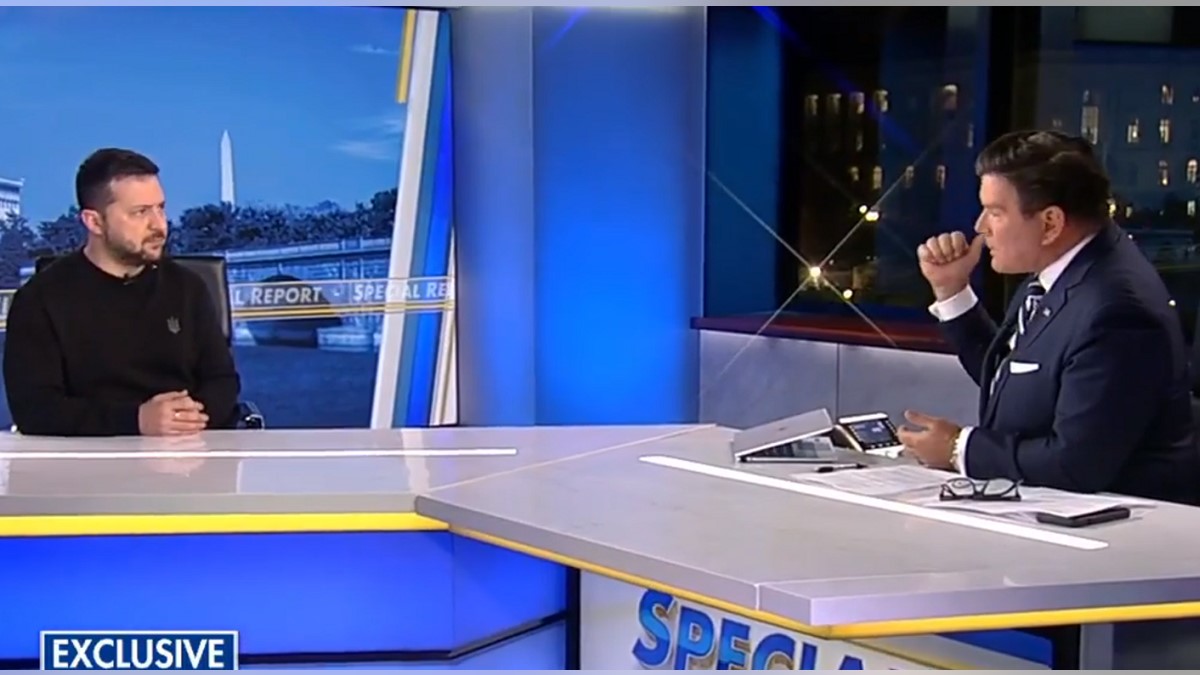 Fox News Chief political anchor Bret Baier on "Special Report" interviewed Ukrainian President Volodymyr Zelenskyy about successes in Ukraine and accusations of a power grab. (Fox News)