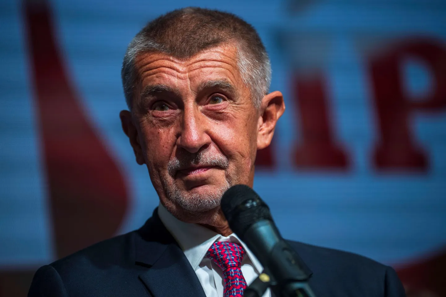 Andrej Babis speaks at the ANO party headquarters in Prague, Czech Republic, on Saturday, Oct. 4, 2025.MILAN / JAROS, BLOOMBERG VIA GETTY IMAGES