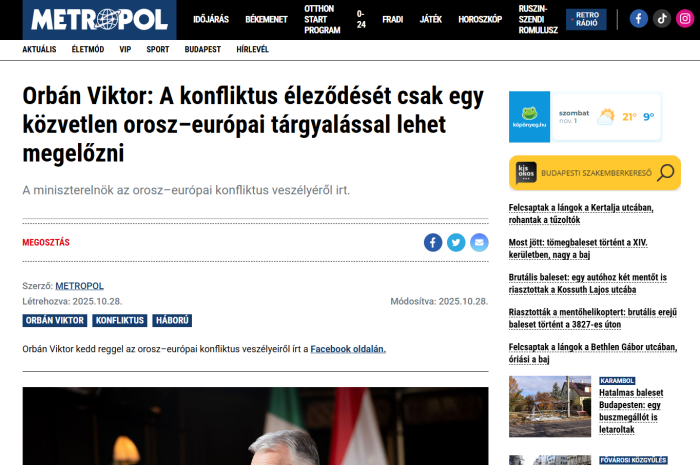 Screenshot from website of Metropol media