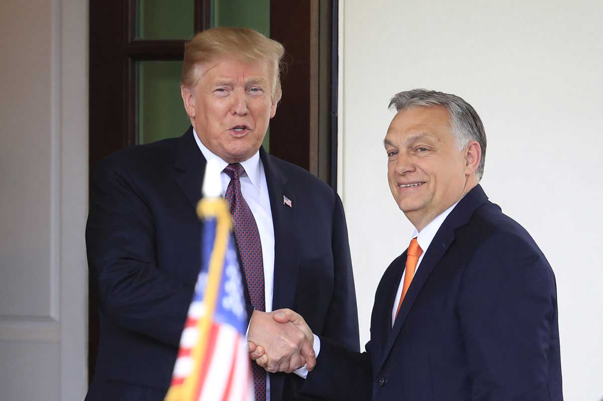 Meeting of US President Donald Trump and Hungarian Prime Minister Viktor Orbán /USA. Embassy in Hungary