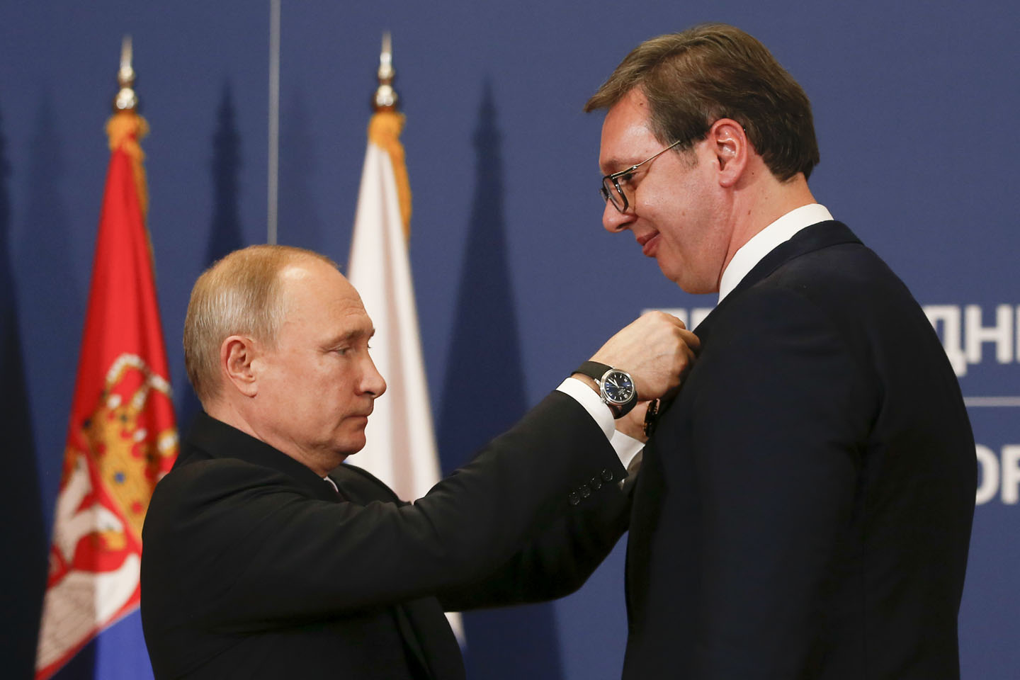 President of Serbia Vučić with Putin / AP Photo, Darko Vojinović