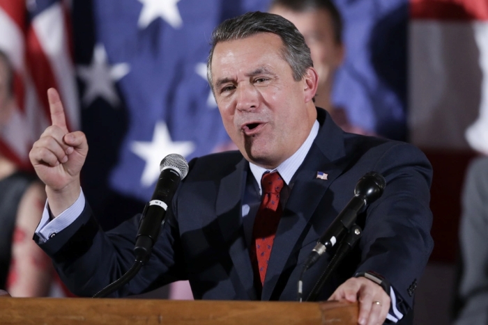 The picture portrays Don Bacon on NBC's "Meet the Press in 2022