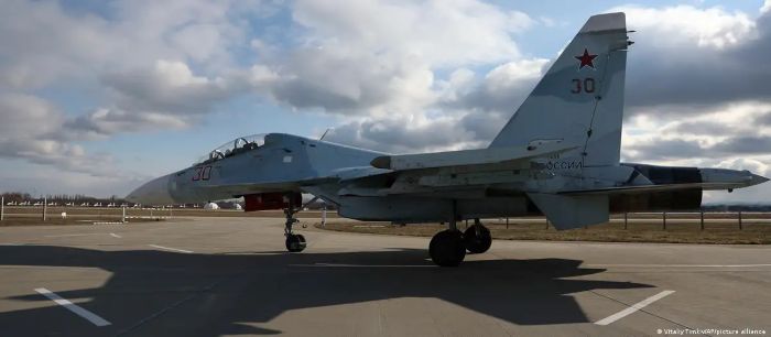 The picture shows Su-30 aircraft