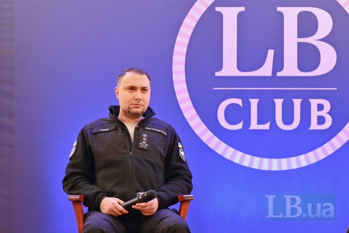 The picture portrays The head of the Main Intelligence Directorate of the Ukrainian Ministry of Defense Kyrylo Budanov