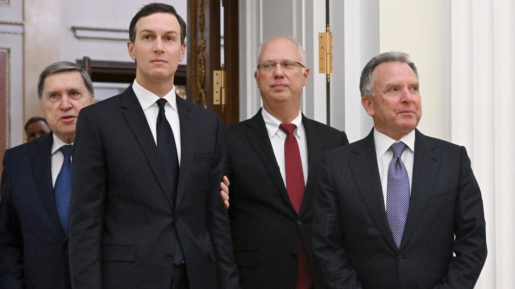 US and Russian delegations in Moscow. AP/Kristina Kormilitsyna