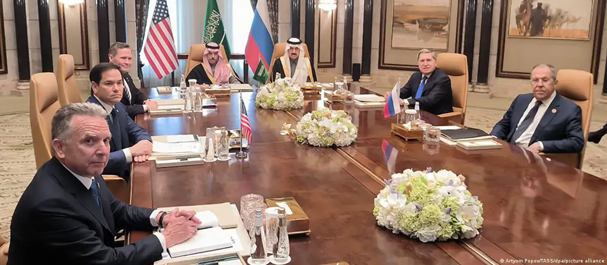 Negotiations between the Russian and US delegations in Riyadh, February 18, 2025 / Photo: Artyom Popov/TASS/dpa/picture alliance