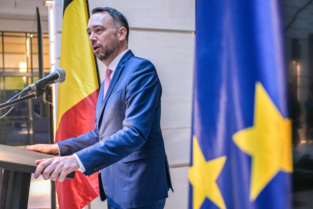 Belgium's Foreign Affairs Minister Maxime Prévot (Les Engagés) / Photo: Belga / Jonas Roosens