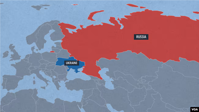 Ukraine and Russia / Image: VOA