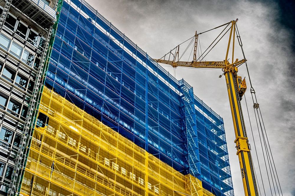 Illustrative photo. Building with Ukraine colours / European Commission