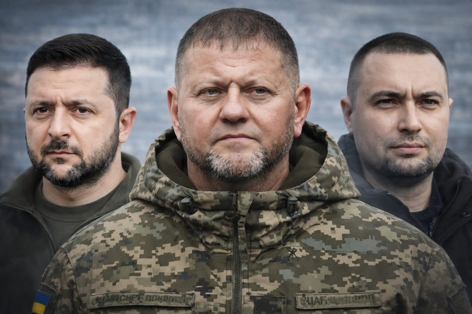Volodymyr Zelensky, Valerii Zaluzhnyi and Kyrylo Budanov have the highest trust ratings according to sociologists / Illustrative photo created by AI