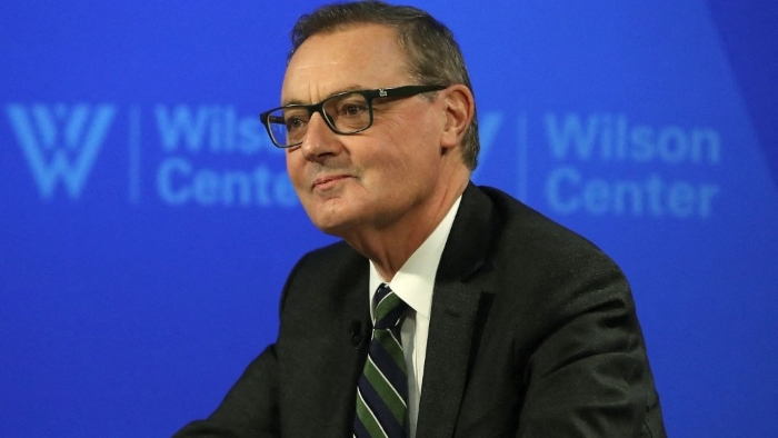 The picture portray EU sanctions Envoy David O’Sullivan