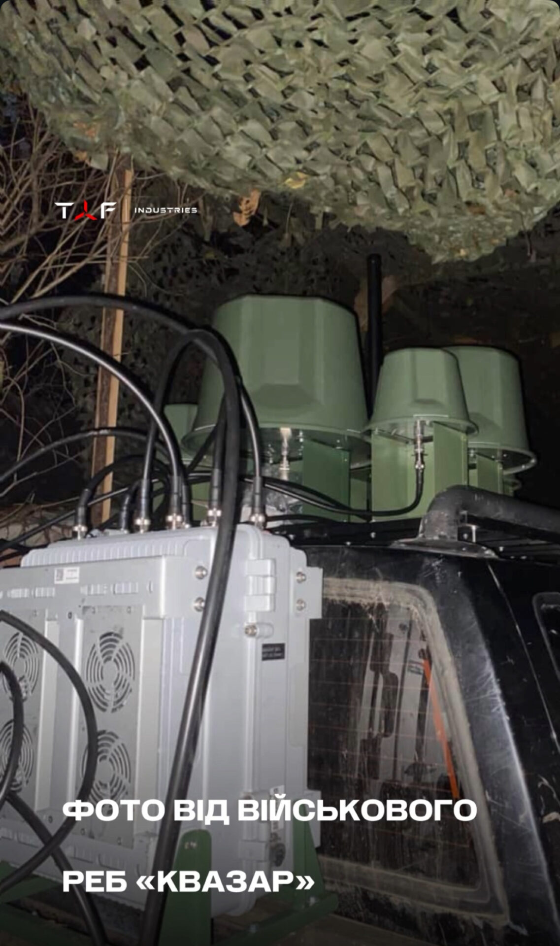 Electronic warfare system Kvazar 3M on the frontline / Photo: TAF Industries