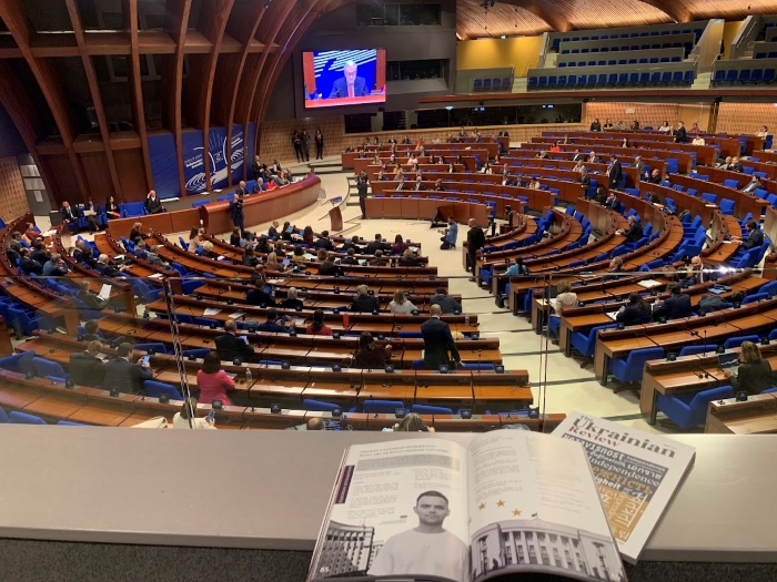 Representation of The Ukrainian Review at PACE: protecting media professionals and guaranteeing freedom of speech