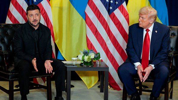 President of Ukraine Volodymyr Zelenskyy speaks during a bilateral meeting with U.S. President Donald Trump at the 80th session of the United Nations General Assembly (UNGA) at United Nations Headquarters on September 23, 2025 in New York.