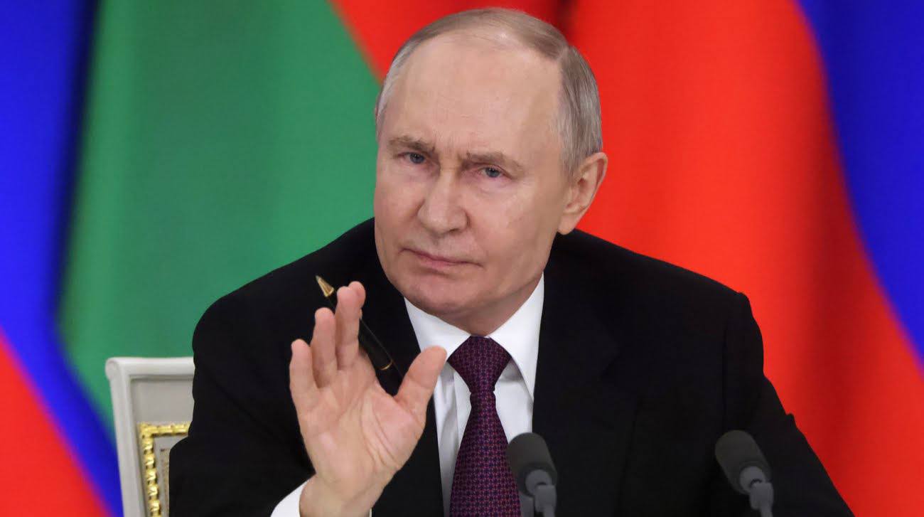Vladimir Putin on diplomatic event