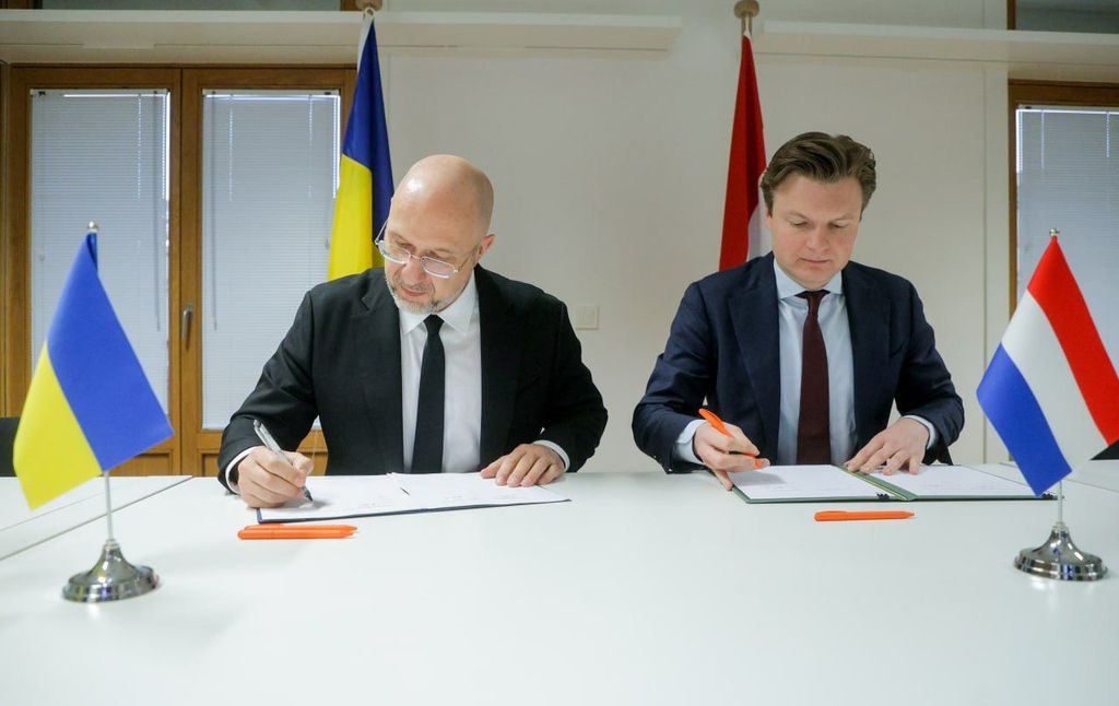 Minister of Defense of Ukraine Denys Shmyhal with Minister of Defense of the Netherlands Ruben Brekelmans / Ministry of Defence of Ukraine