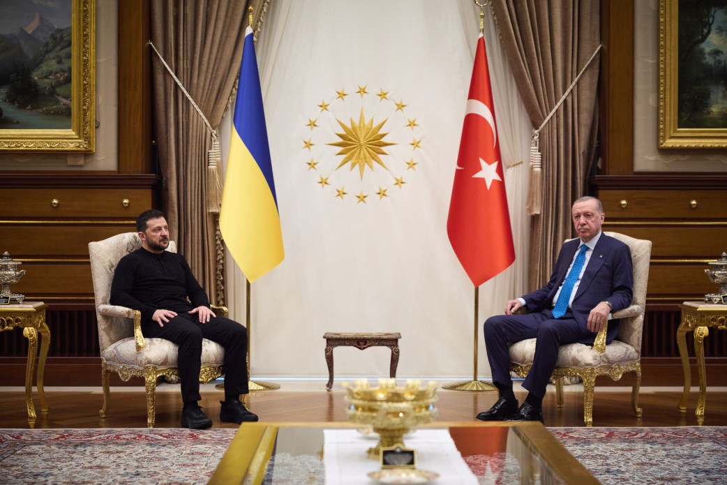 Volodymyr Zelenskyy and Recep Erdogan