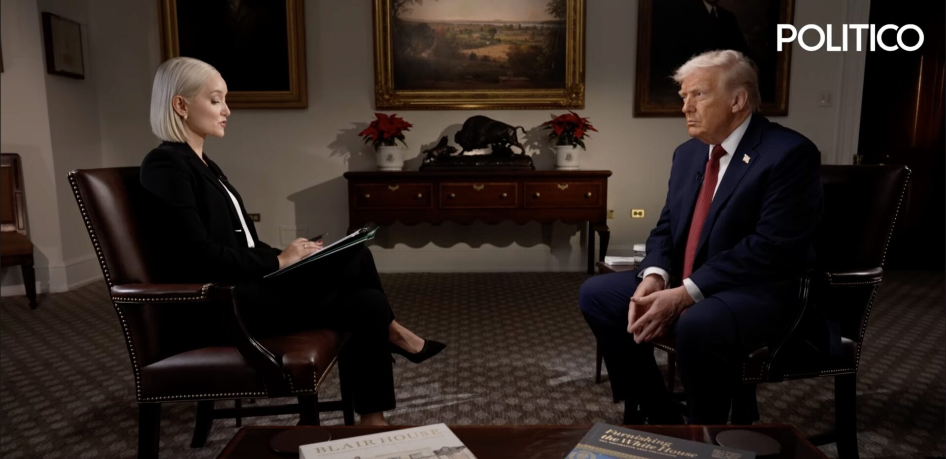 Screenshot from Politico interview