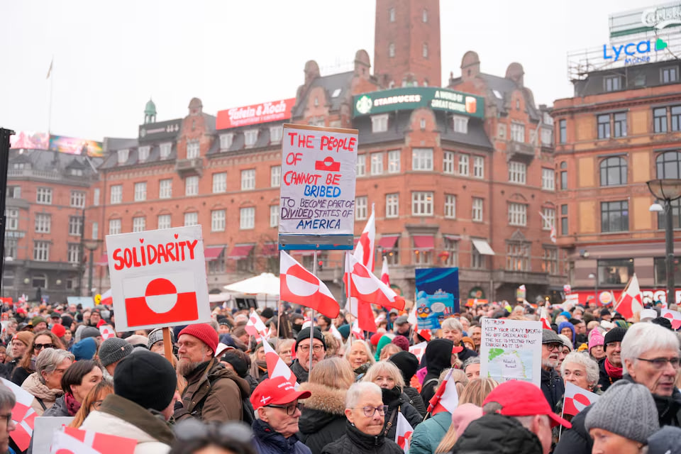 Thousands marched through the streets of Copenhagen