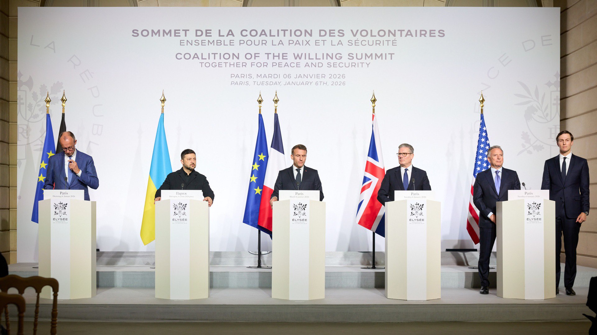 Summit in Paris on January 6, 2026 / Office of the President of Ukraine
