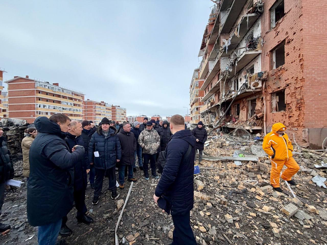 A damaged house in Krasnodar Krai / Russian channels
