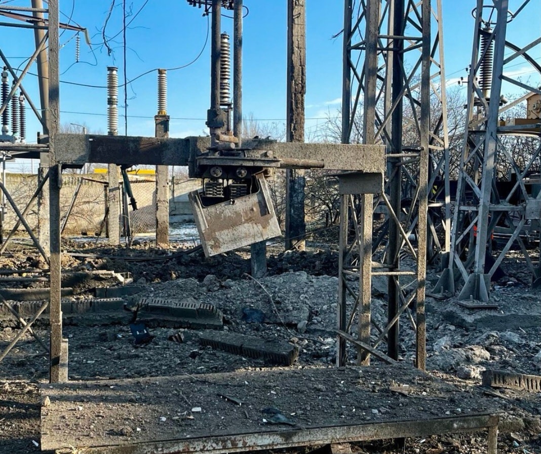 У ДТЕК показали, як виглядають зруйновані вніч на 13 січня енергообʼєкти в Одесі / Фото з ДТЕК