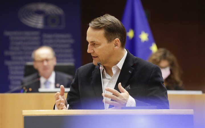 Radosław Sikorski in the European Parliament / Photo: EPA/UPG