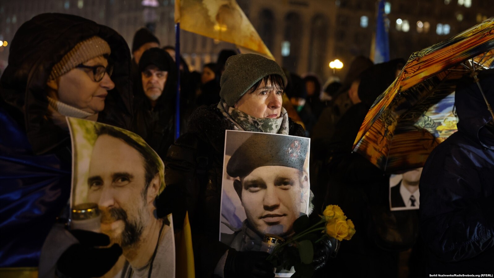 Commemoration of the first fallen on Independence Square